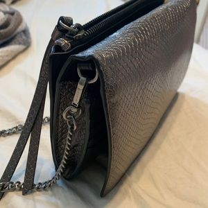 Allsaints chainletter crossbody bag